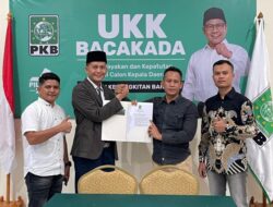 Haji Mirwan Terima Rekomendasi SK Pencalonan Sebagai Bupati Aceh Selatan Dari DPP PKB
